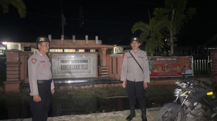 Persempit Sel Kriminalitas Jalanan Tengah Malam, Polsek Jelai Intensifkan Operasi KRYD Malam