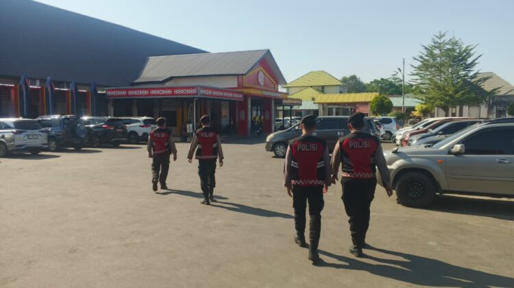 Satsamapta Polres Pulang Pisau Gelar Patroli Stasioner di RSUD guna Pastikan Keamanan Obyek Vital