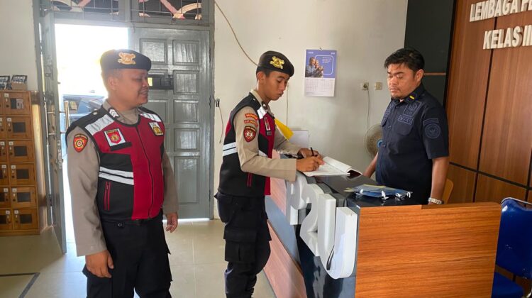 Sinkronisasi Sistem Keamanan Perimeter, Sat Samapta Polres Sukamara Kontrol Lapas III