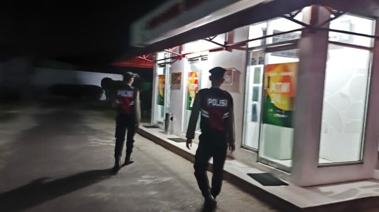 Kondisi Bank Kalteng Dicek Berkala Oleh Sat Samapta Polres Sukamara, Antisipasi Kerawanan di Sektor Keuangan