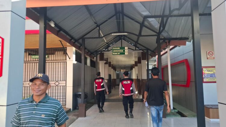 Satsamapta Polres Pulang Pisau Gelar Patroli Stasioner di RSUD, Pastikan Keamanan Obyek Vital Maksimal