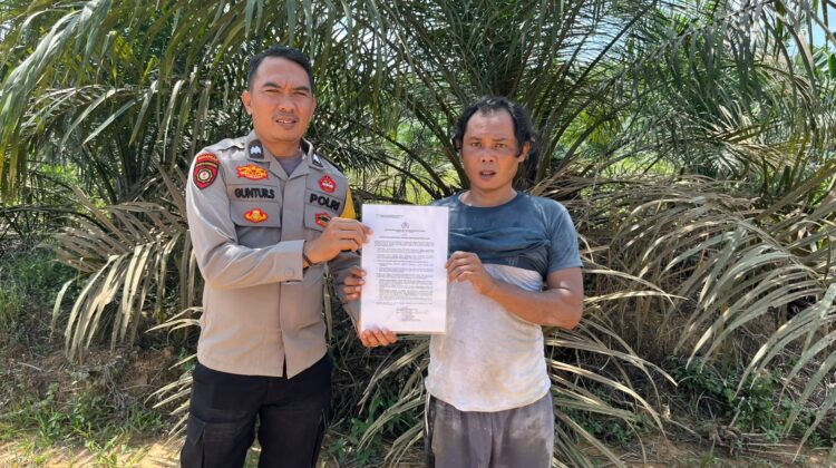 BHABINKAMTMAS POLSEK SERUYAN TENGAH AJAK WARGA JADI PELOPOR PENCEGAHAN KARHUTLA
