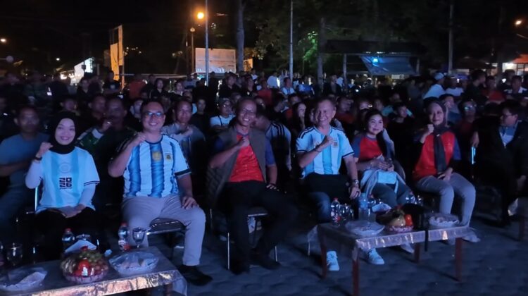 Kapolres Gunung Mas Hadiri Nobar Final Piala Dunia 2026 yang Penuh Kebersamaan