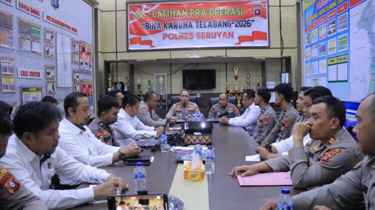KAPOLRES SERUYAN PIMPIN LATIHAN PRA OPERASI AMAN NUSA II 2026, PERKUAT KESIAPAN PENANGANAN KARHUTLA