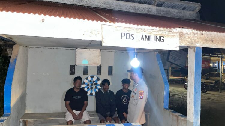 Persempit Ruang Gerak Kriminalitas, Polsek Rungan Rutin Patroli KRYD Malam