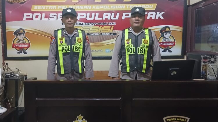 POLSEK PULAU PETAK LAKSANAKAN KEGIATAN SIAGA MAKO PADA MALAM HARI GUNA CIPTAKAN SITUASI AMAN