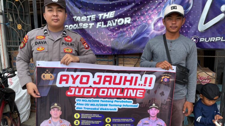Masyarakat Produktif, Polsek Rungan Ajak Warga Perangi Narkoba dan Judi