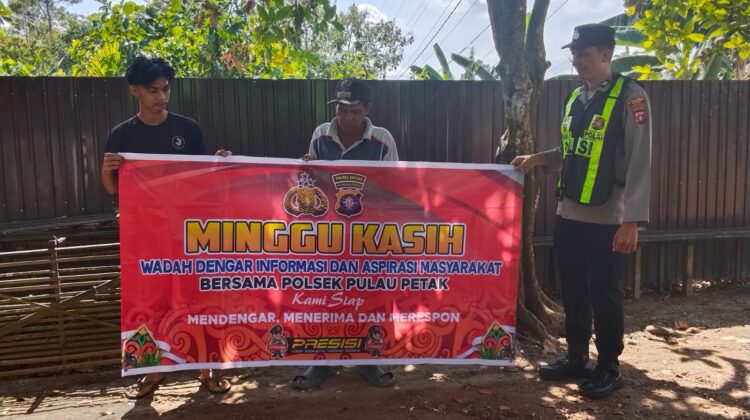 POLDA KALTENG/POLRES KAPUAS/POLSEK PULAU PETAK GELAR GIAT “MINGGU KASIH”