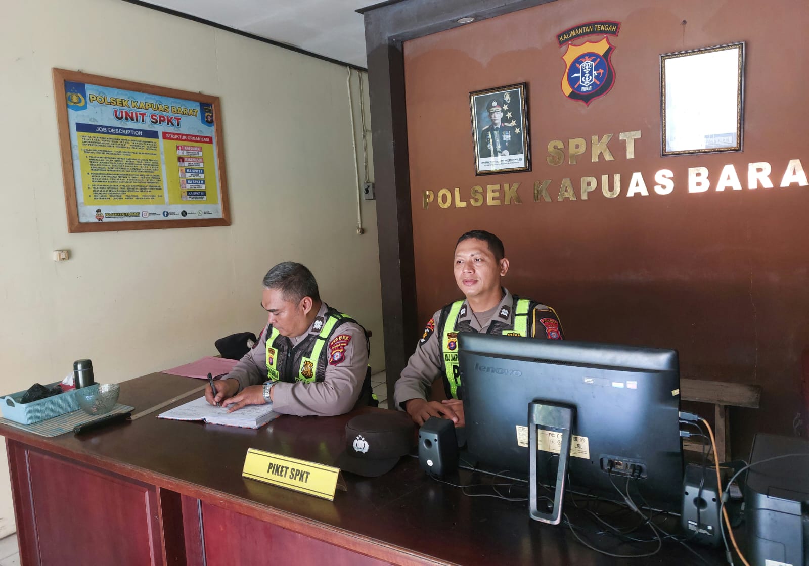 Pastikan Keamanan Makobisa Terjaga, Polsek Kapuas Barat Tingkatkan Siaga Jaga Mako