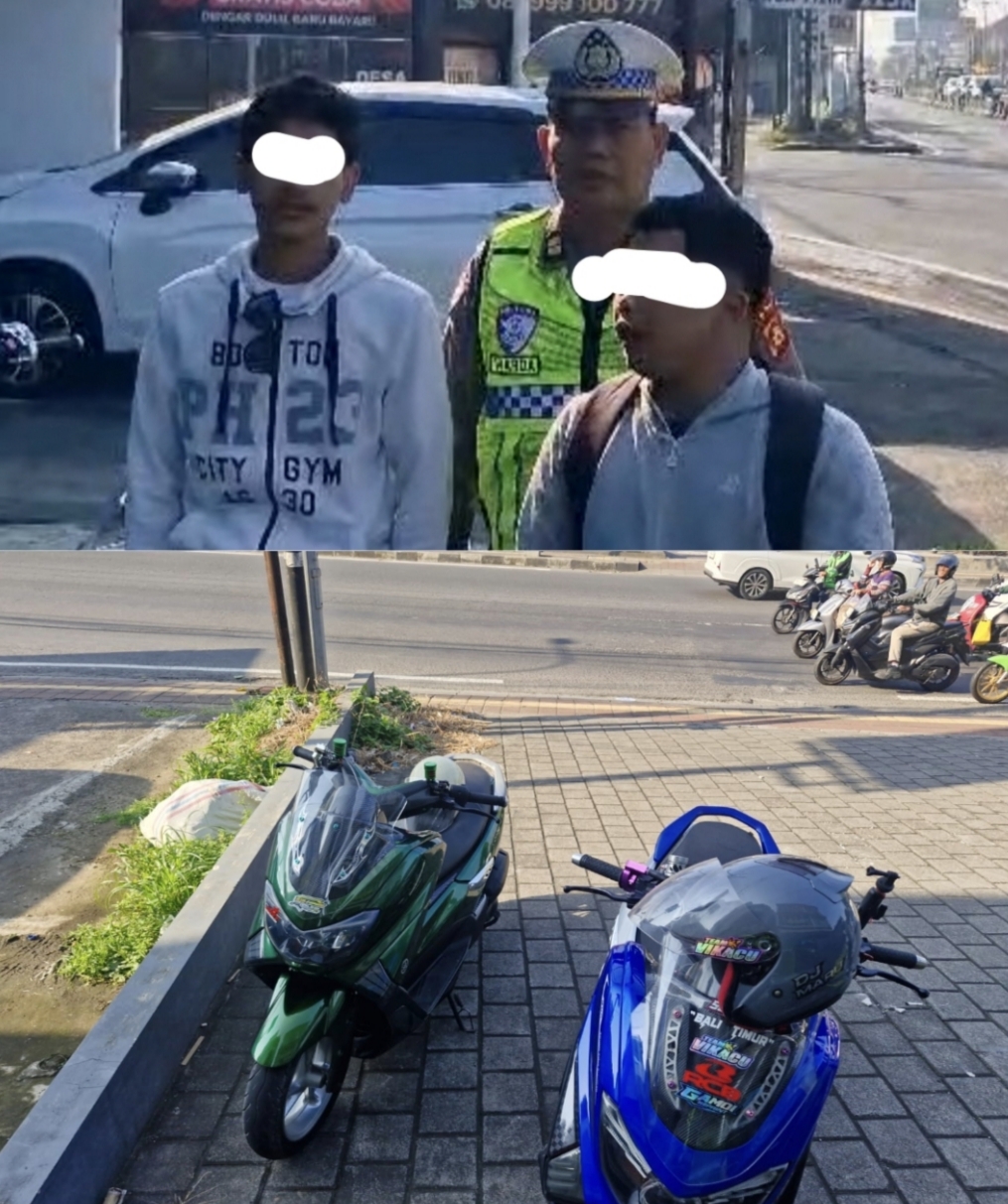 Satlantas Polresta Denpasar Perketat Penertiban Aksi Blayer Motor Demi Kenyamanan Masyarakat