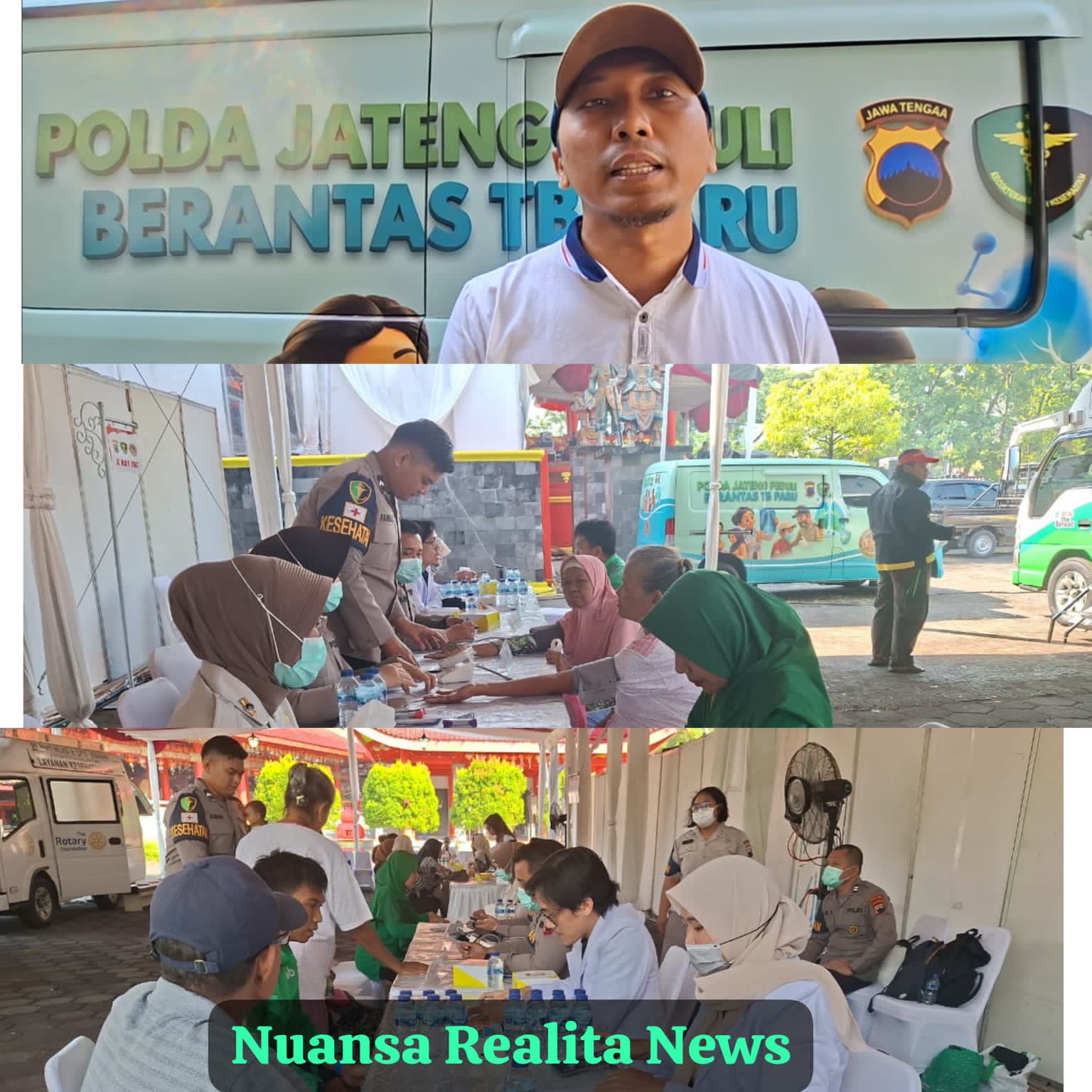 Masyarakat Apresiasi Layanan Skrining TB Paru Gratis Biddokkes Polda Jateng di Bakti Indonesia IV Sam Poo Kong