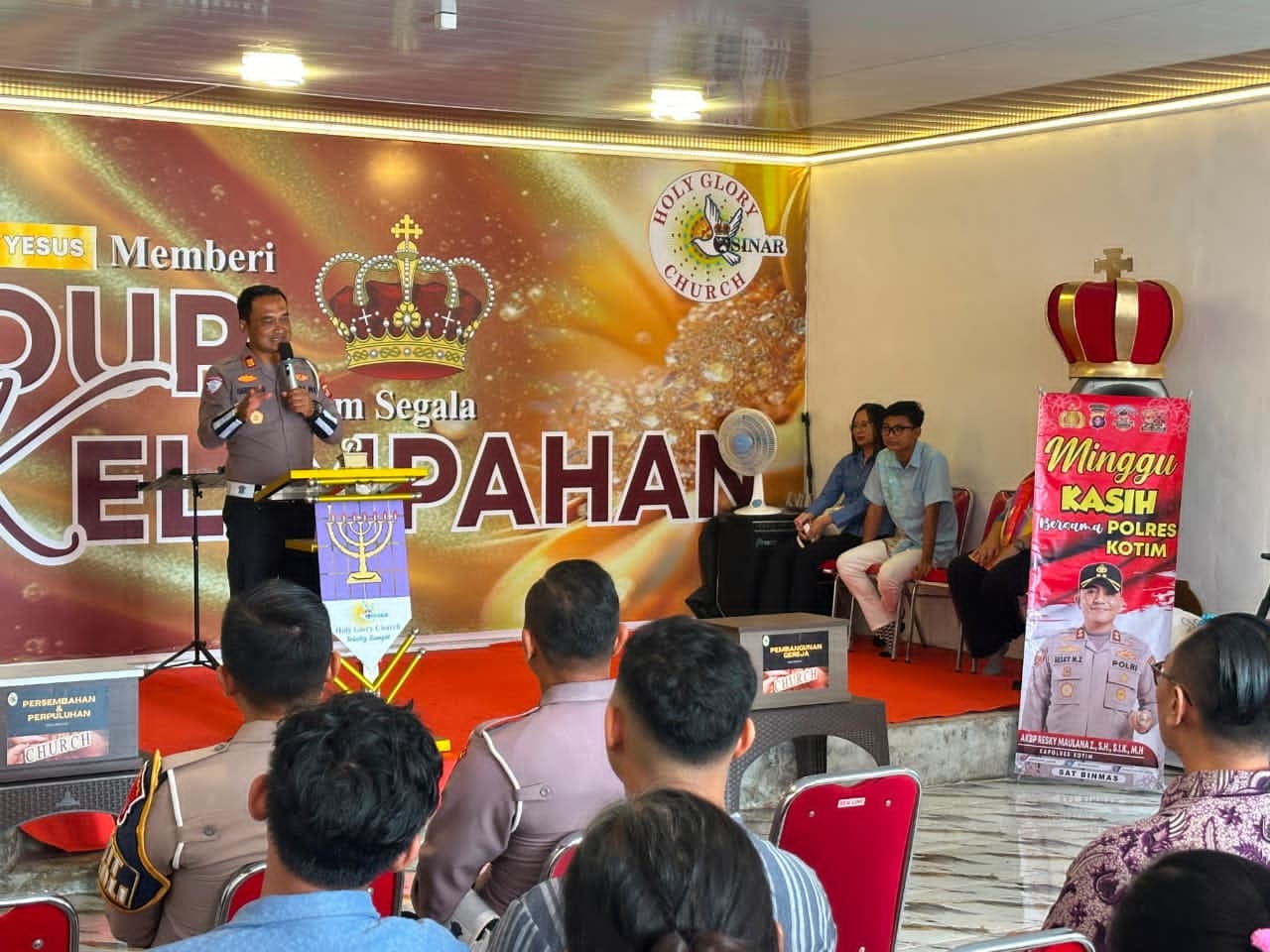 Polantas Karib, Satlantas Polres Kotim laksanakan Minggu Kasih di Gereja