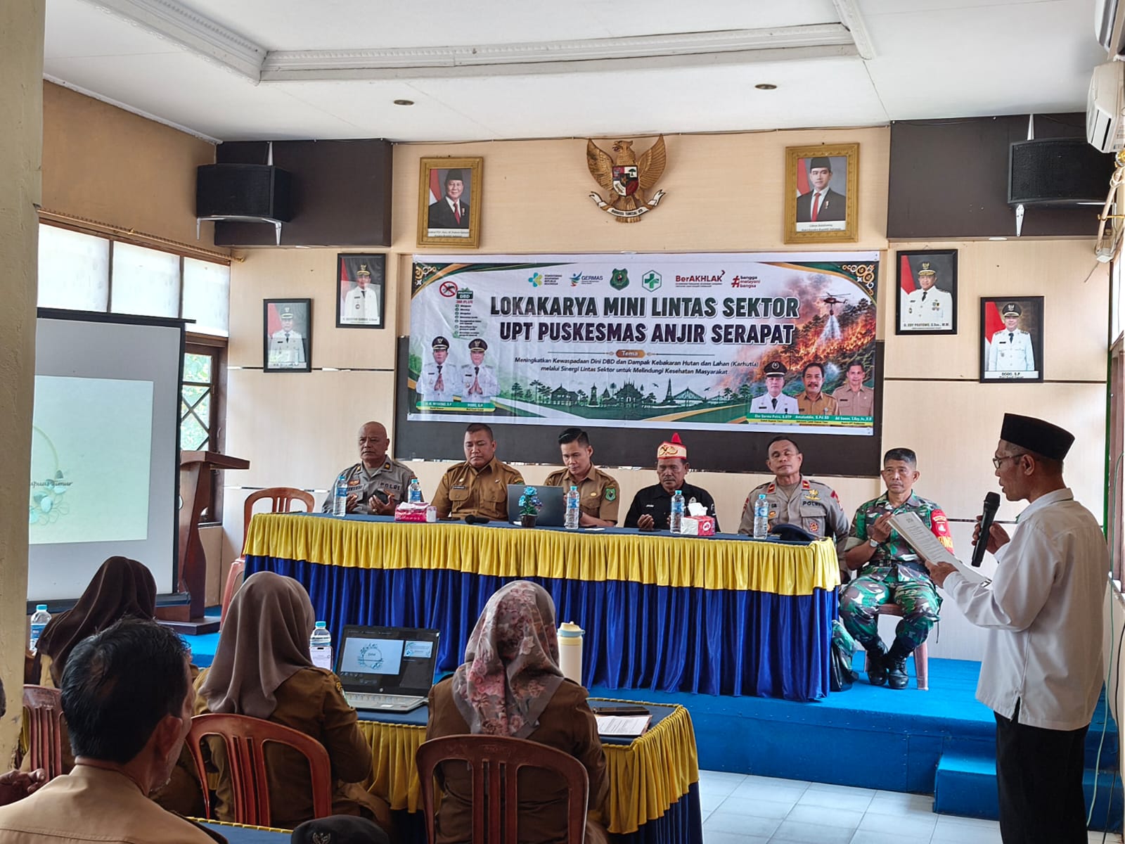 Lokakarya Mini Lintas Sektor UPT Puskesmas Anjir Serapat Perkuat Sinergitas Cegah DBD dan Dampak Karhutla