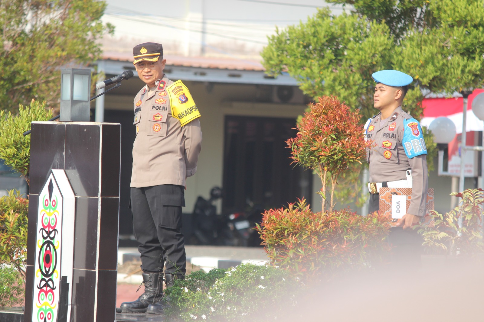 Wakapolres Gunung Mas Tekankan Kesehatan Personel dan Kesiapsiagaan Menghadapi Karhutla di Tengah Kemarau Panjang