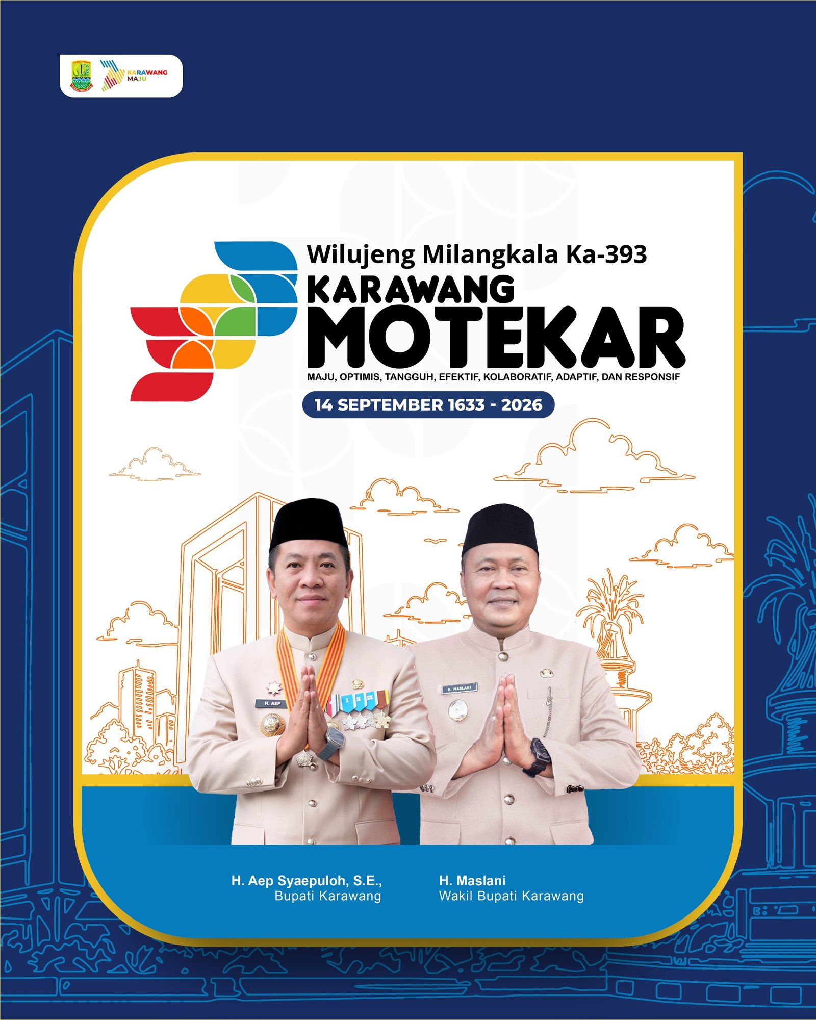 Ucapan Selamat HUT Karawang Bupati Dan Wakil