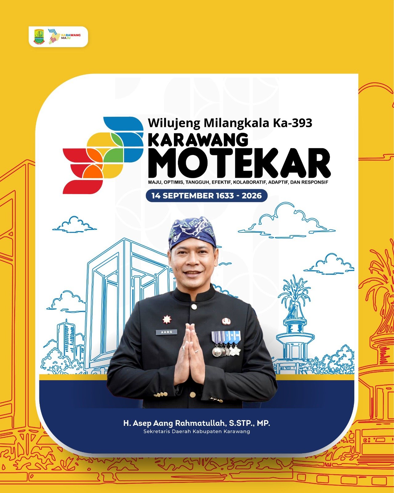 Ucapan Selamat HUT Karawang Sekda