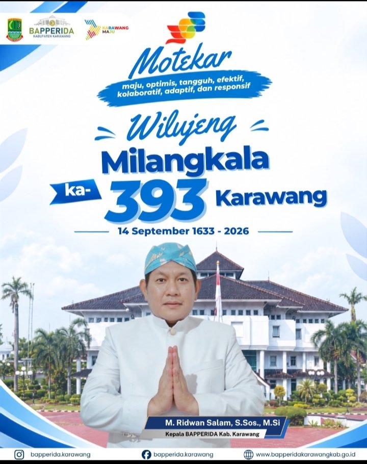 Ucapan Selamat HUT Karawang Bapperida