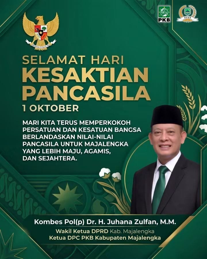 SELAMAT MEMPERINGATI HARI KESAKTIAN PANCASILA