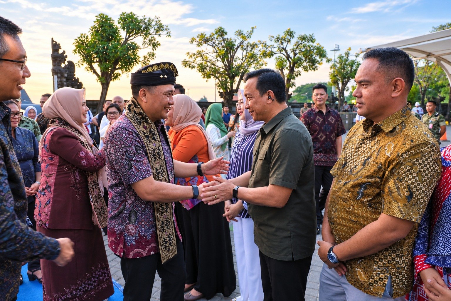 Tiba di Bali, Kapolda Irjen Pol. Dr. Pasma Royce, S.I.K., M.H. Disambut Tari Pendet